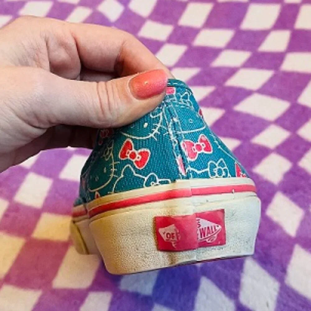 blue & pink Hello Kitty Vans size 9